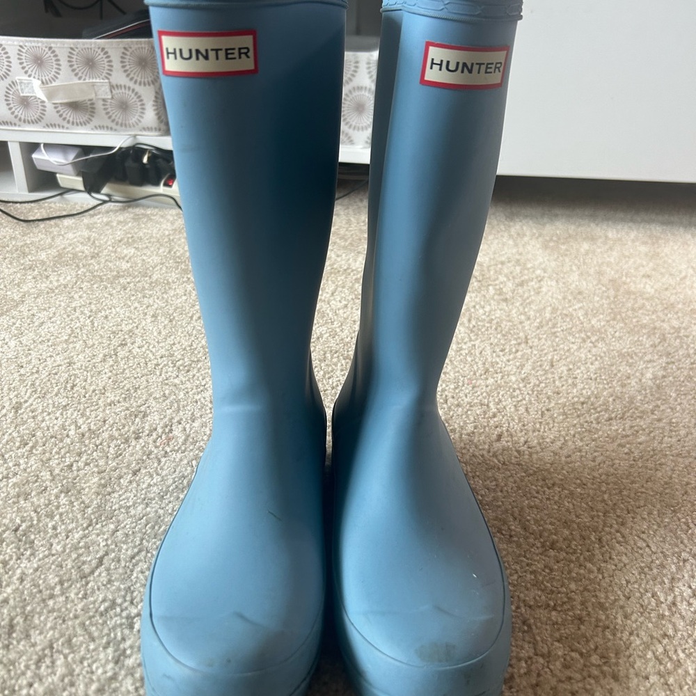 Hunter Classic Blue Waterproof Boots - Picture 3 of 13
